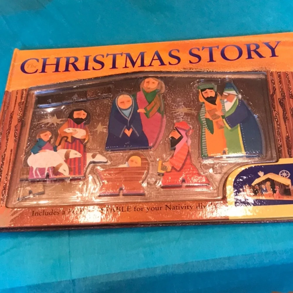 Christmas Story with pop-up stable